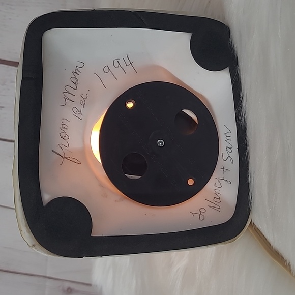 Vintage 90s House Of Lloyd Ceramic Cabin Water Wheel Light Up Table Lamp 10.5 " - Picture 5 of 10